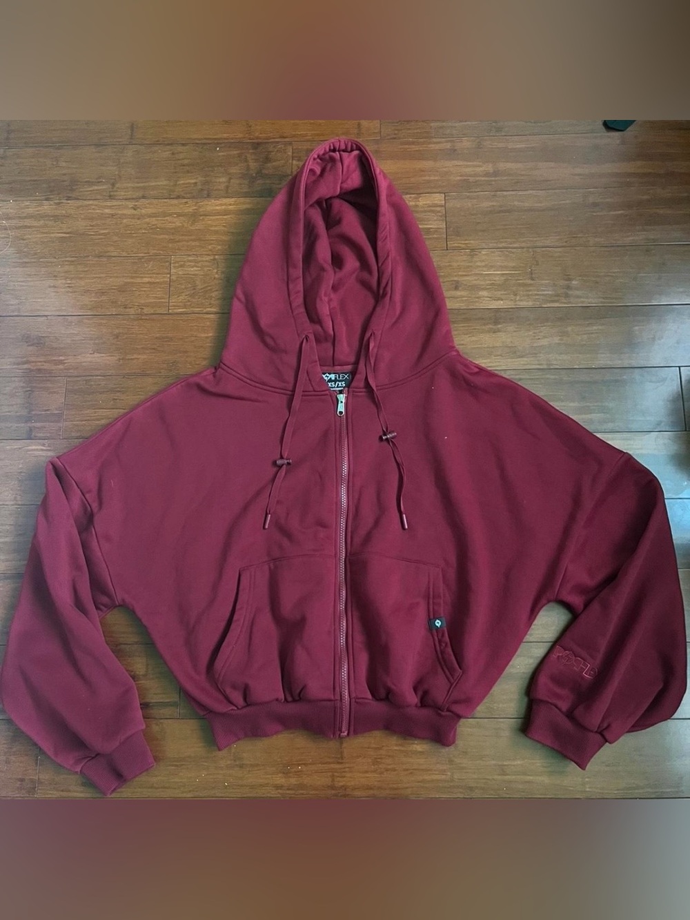 POPFLEX Zip Cloud Hoodie - Crimson